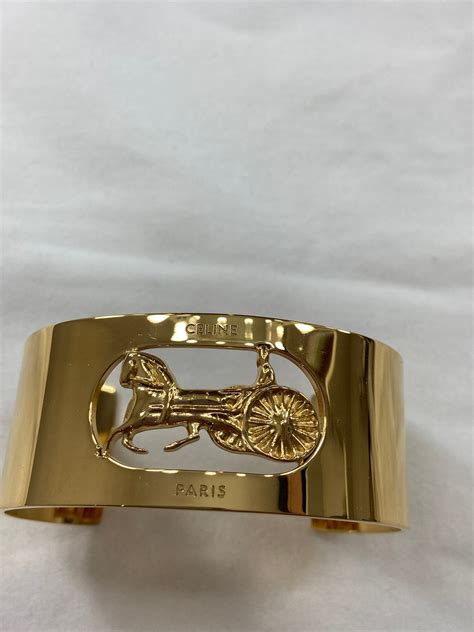 celine gold cuff bracelet|Bracelets CELINE Women's .